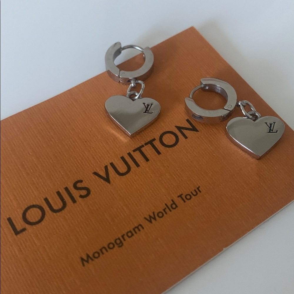LV heart Drop Earrings